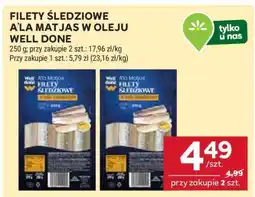 Stokrotka Market Filety śledziowe a’la Matjas w oleju Well Done oferta