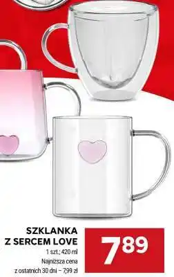 Stokrotka Market SZKLANKA Z SERCEM LOVE oferta