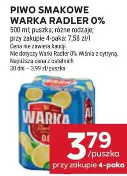Stokrotka Market Piwo smakowe Warka Radler 0% oferta