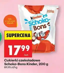 Biedronka Cukierki czekoladowe Schoko Bons Kinder 200 g oferta
