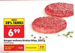 Biedronka Burger wołowy Kraina Mięs 200 g oferta