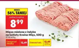 Biedronka Mięso mielone z indyka na kotlety Kraina Mięs 500 g oferta