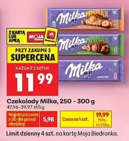 Biedronka Czekolady Milka, 250-300 g oferta