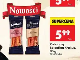 Biedronka Kabanosy Selection Krakus, 85 g oferta