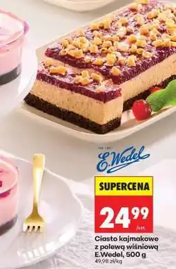 Biedronka Ciasto kajmakowe z polewą wiśniową E.Wedel, 500 g oferta