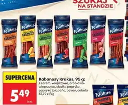Biedronka Kabanosy Krakus, 95 g oferta
