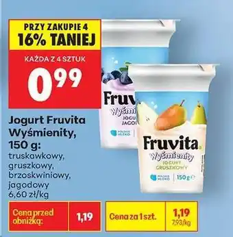 Biedronka Jogurt Fruvita Wyśmienity, 150 g oferta