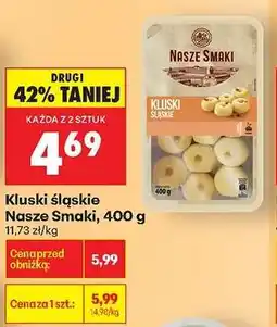 Biedronka Kluski śląskie Nasze Smaki, 400 g oferta