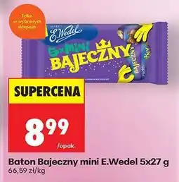 Biedronka Baton Bajeczny mini E.Wedel 5x27 g oferta