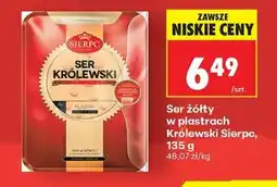 Biedronka Ser żółty w plastrach Królewski Sierpc 135 g oferta