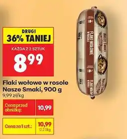 Biedronka Flaki wołowe w rosole Nasze Smaki, 900 g oferta