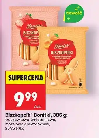 Biedronka Biszkopciki Bonitki, 385 g oferta