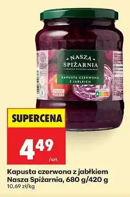 Biedronka Kapusta czerwona z jabłkiem Nasza Spiżarnia, 680 g/420 g oferta