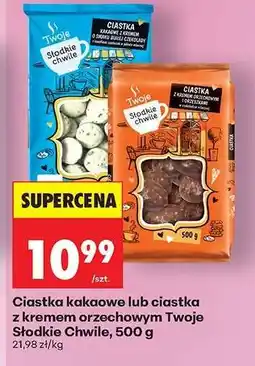 Biedronka Ciastka kakaowe lub ciastka z kremem orzechowym Twoje Słodkie Chwile, 500 g oferta