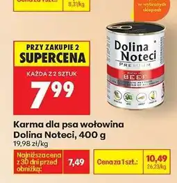 Biedronka Karma dla psa wołowina Dolina Noteci, 400 g oferta