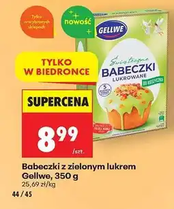 Biedronka Babeczki z zielonym lukrem Gellwe, 350 g oferta