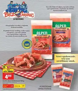 Biedronka Szynka Alpen Delikatesowa 100 g oferta