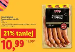 Lidl PIKOK PREMIUM Frankfurterki z szynki, XXL oferta