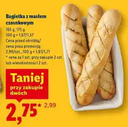 Lidl Bagietka z masłem czosnkowym oferta