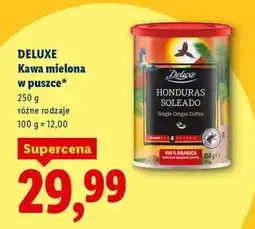 Lidl DELUXE Kawa mielona w puszce oferta