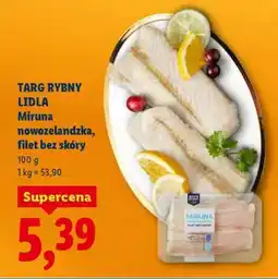 Lidl Targ Rybny Lidla Miruna nowozelandzka, filet bez skóry oferta