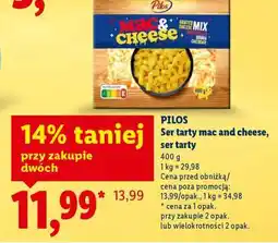 Lidl PILOS Ser tarty mac and cheese, ser tarty oferta