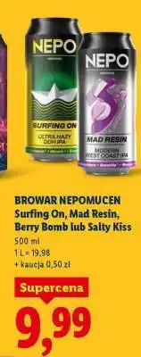 Lidl BROWAR NEPOMUCEN Surfing On, Mad Resin, Berry Bomb lub Salty Kiss oferta