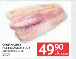 Selgros Okoń nilowy filet bez skóry box oferta