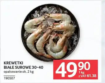 Krewetki białe surowe 30-40