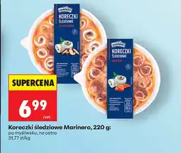 Biedronka Koreczki śledziowe Marinero oferta