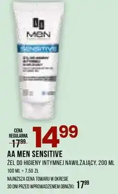 Drogerie Natura Żel do higieny intymnej nawilżający Men Sensitive oferta
