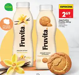 Biedronka Jogurt pitny FruVita oferta