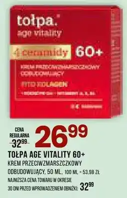 Drogerie Natura Age vitality 60+ krem przeciwzmarszczkowy odbudowujący oferta