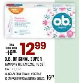 Drogerie Natura Tampony higieniczne Original Super, 16 szt oferta