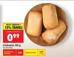 Biedronka Pieczywo ciabatta oferta