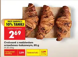 Biedronka Croissant z nadzieniem orzechowo-kakaowym oferta