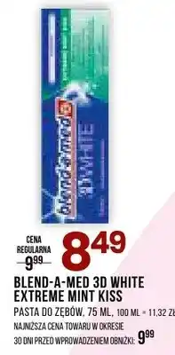 Drogerie Natura Pasta do zębów 3D White Extreme Mint Kiss oferta