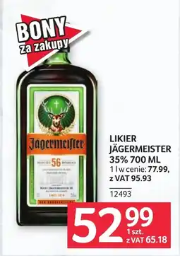 Selgros Likier Jägermeister oferta