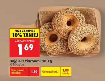 Biedronka Bajgiel z ziarnami oferta
