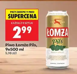 Biedronka Piwo Łomża Pils oferta