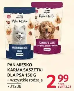 Selgros Karma dla psa Pan Mięsko Psia Uczta saszetki 150 g wszystkie rodzaje oferta