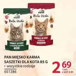 Selgros Karma dla kota Pan Mięsko Kocia Uczta saszetki 85 g wszystkie rodzaje oferta