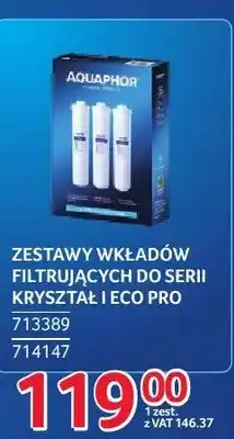 Selgros Zestawy wkładów filtrujących Aquaphor do serii Kryształ i ECO PRO oferta