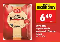 Biedronka Ser żółty w plastrach Królewski oferta