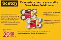 Selgros Taśma pakowa Scotch brązowa 50 mm x 66 m 6 szt oferta