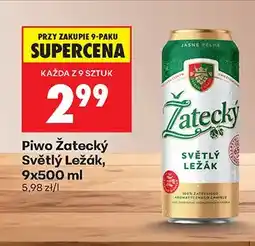 Biedronka Piwo Žatecký Světlý Ležák oferta