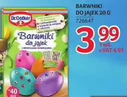 Selgros Barwniki do jajek 20 g Dr. Oetker oferta