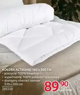 Selgros Kołdra Actigard 160 x 200 cm oferta