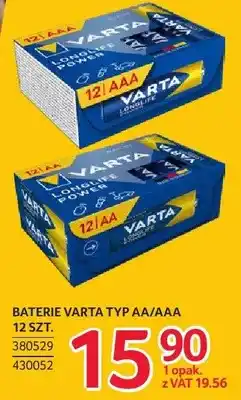 Selgros Baterie Varta typ AA/AAA 12 szt oferta