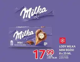 Selgros Lody Milka Mini Rożki oferta